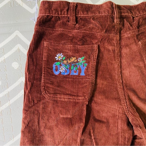 Vintage Retro obey double knee carpenter corduroy skateboarding loose fit pants - Picture 10 of 11